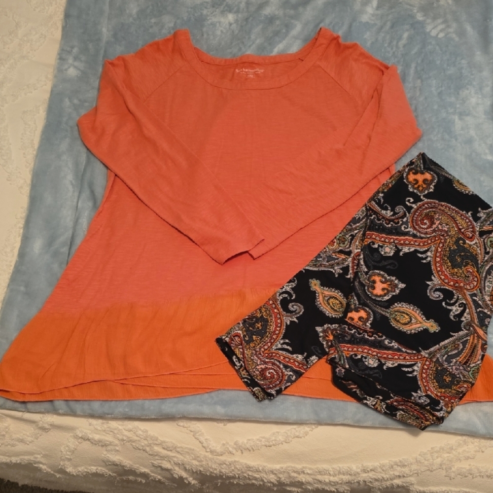 Soft Surroundings Top and Buttery Soft Leggings